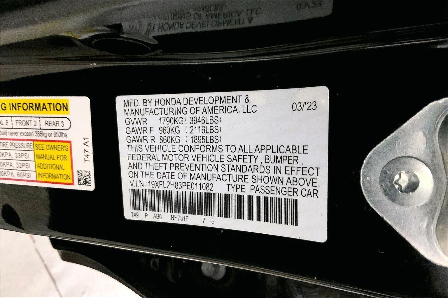 2023 Honda Civic Hatchback Sport