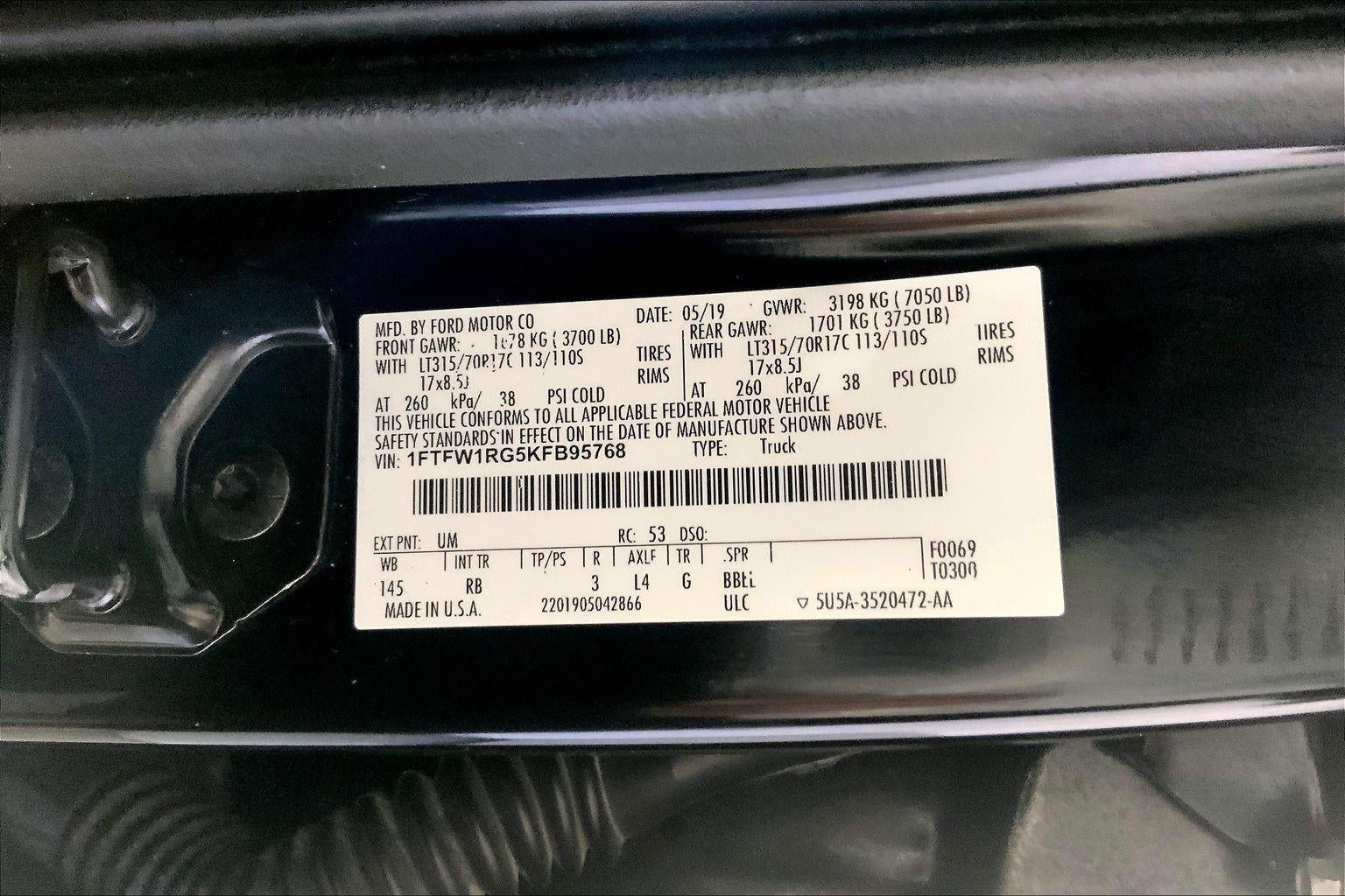 2019 Ford F-150 Raptor