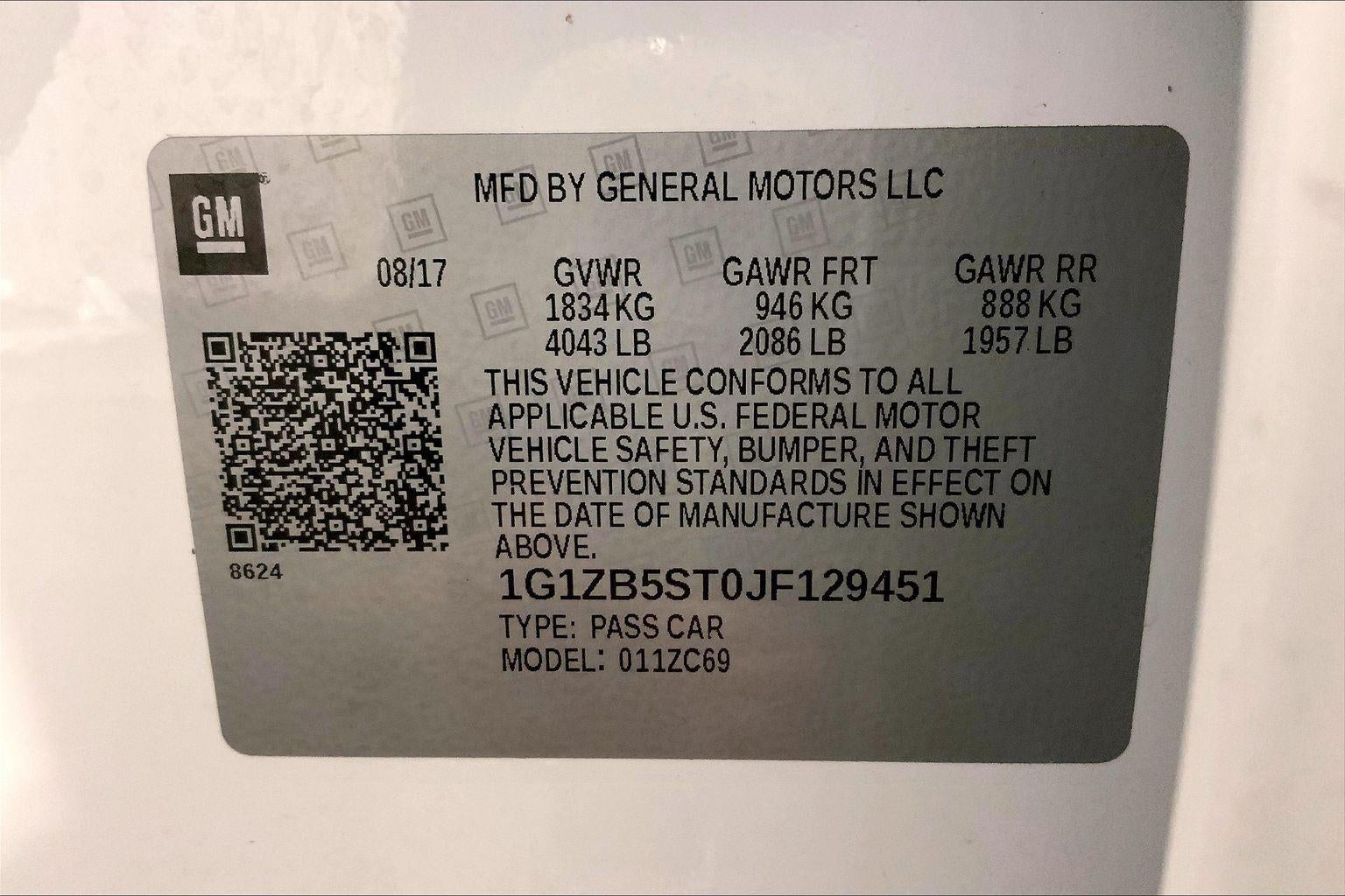 2018 Chevrolet Malibu LS