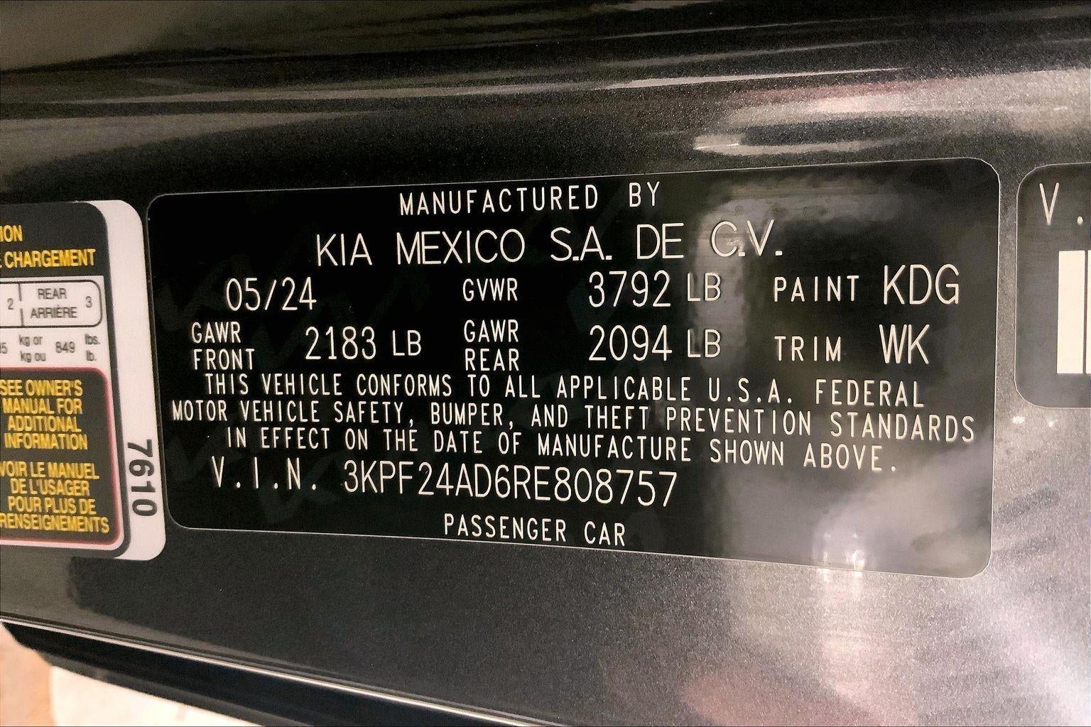2024 Kia Forte LXS