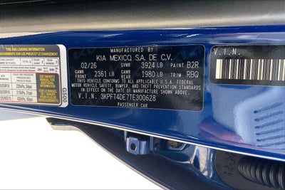 2026 Kia K4 LXS