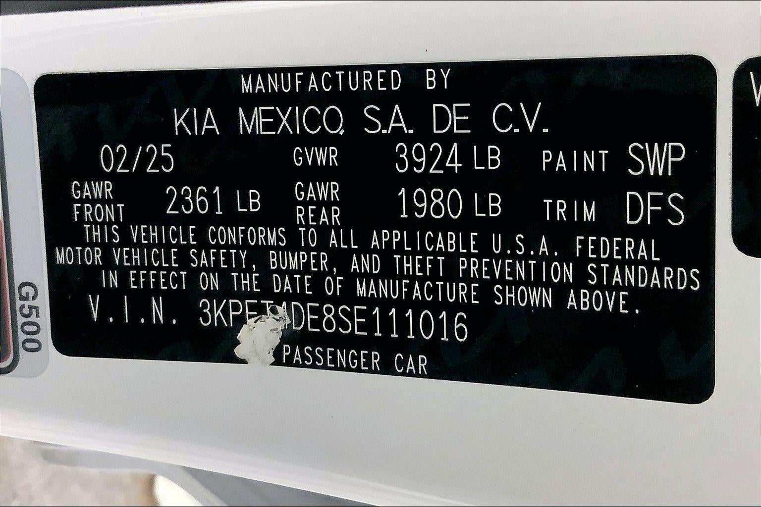 2025 Kia K4 LXS