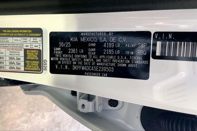 2025 Kia K4 GT-Line Turbo