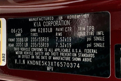 2026 Kia Carnival SX