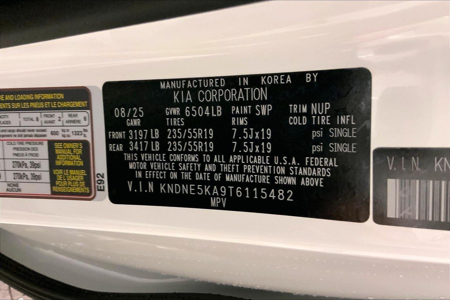 2026 Kia Carnival Hybrid SX