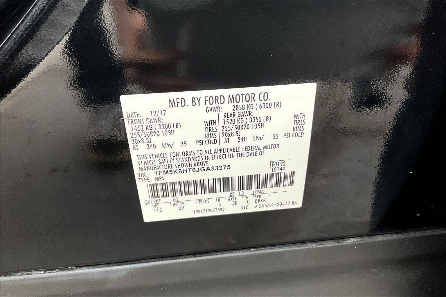 2018 Ford Explorer Platinum