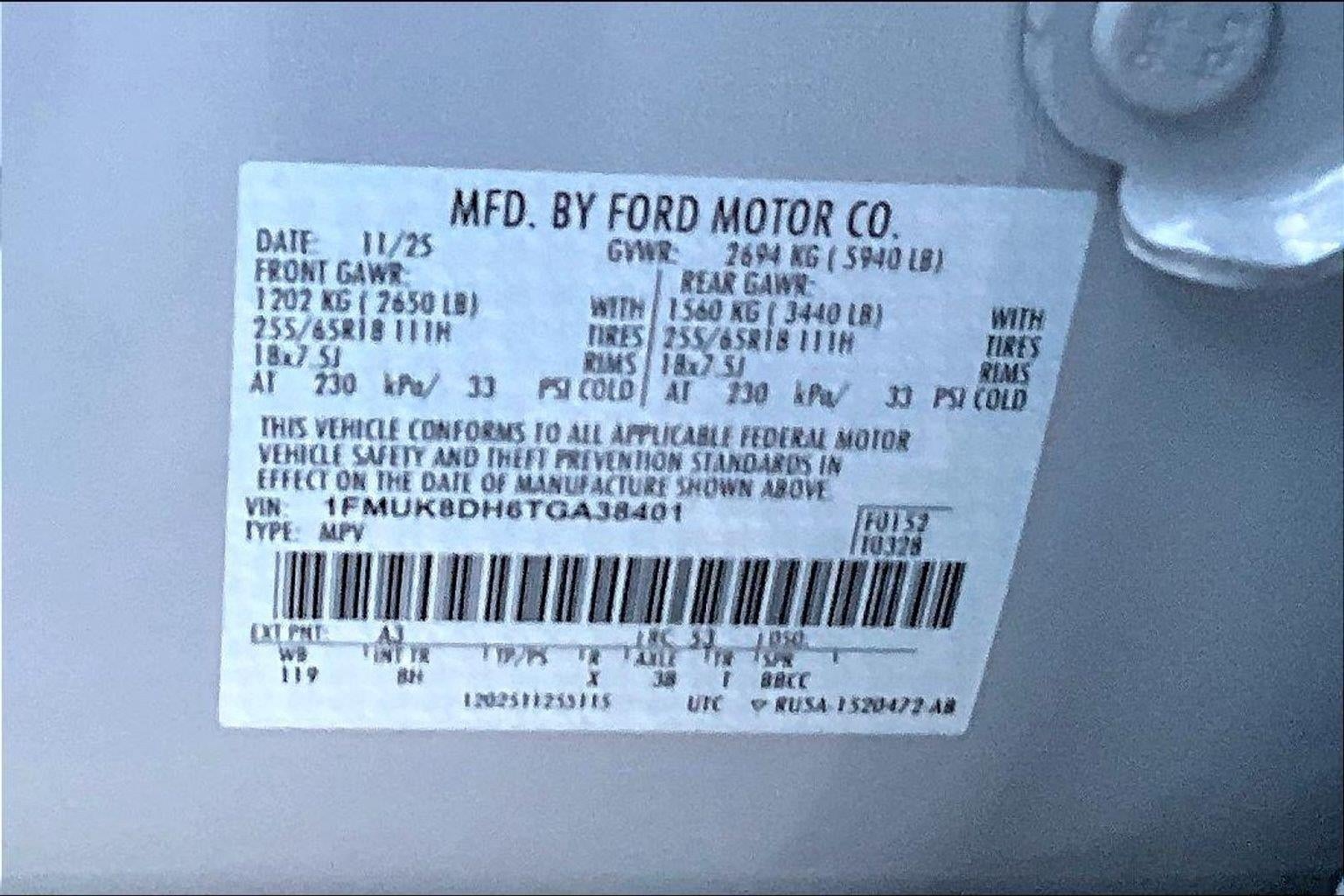 2026 Ford Explorer Active w/100A Pkg