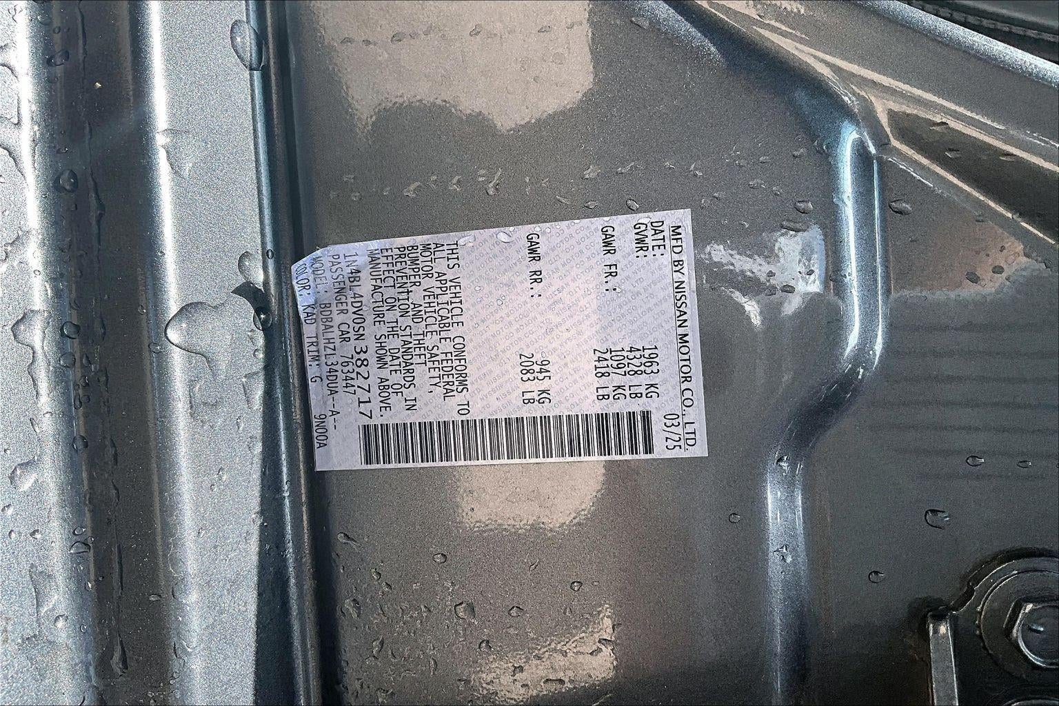 2025 Nissan Altima SV