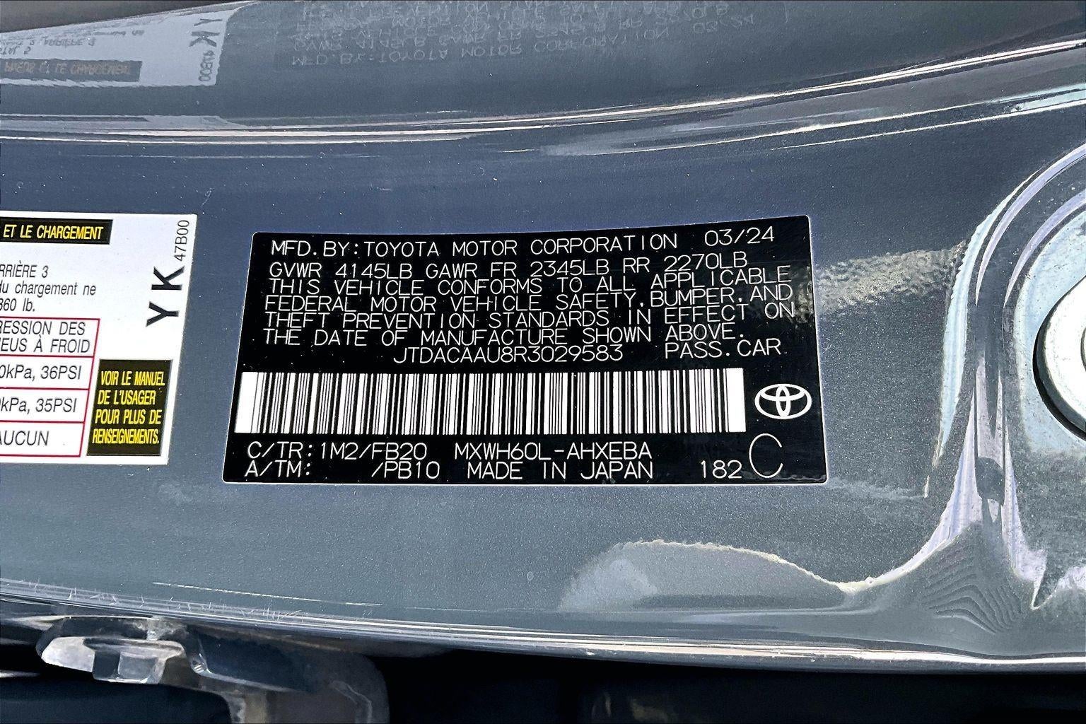 2024 Toyota Prius LE