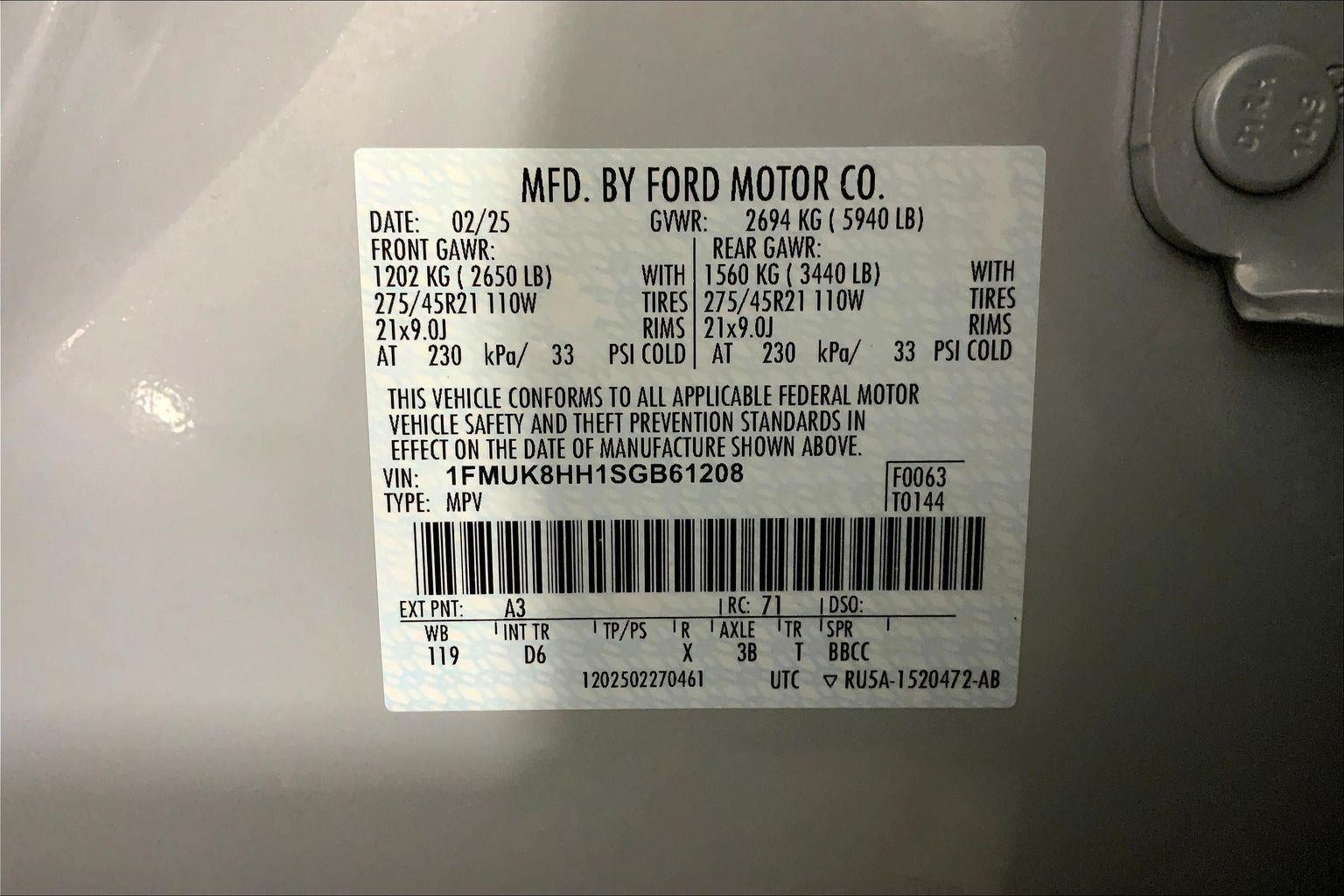 2025 Ford Explorer Platinum