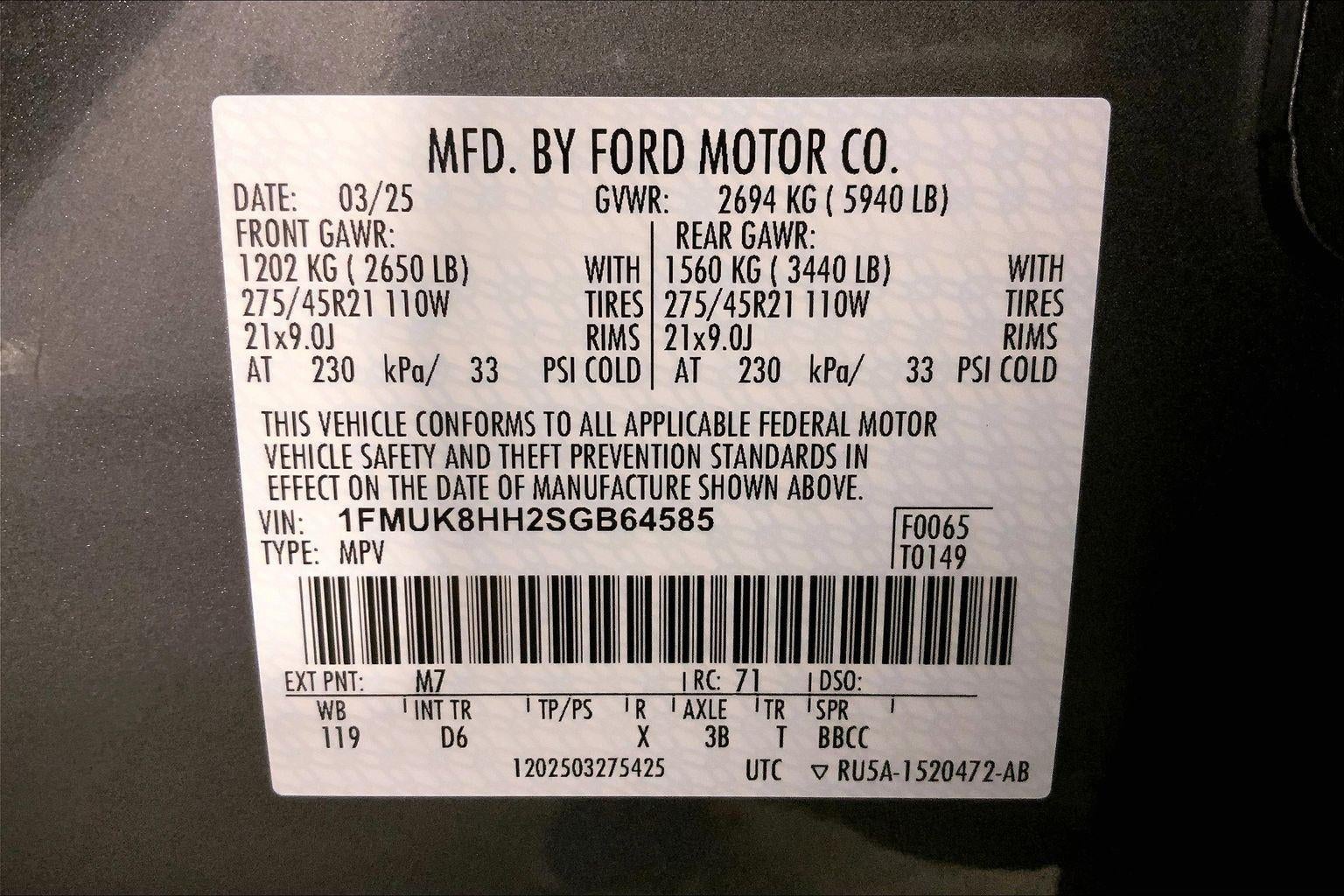 2025 Ford Explorer Platinum