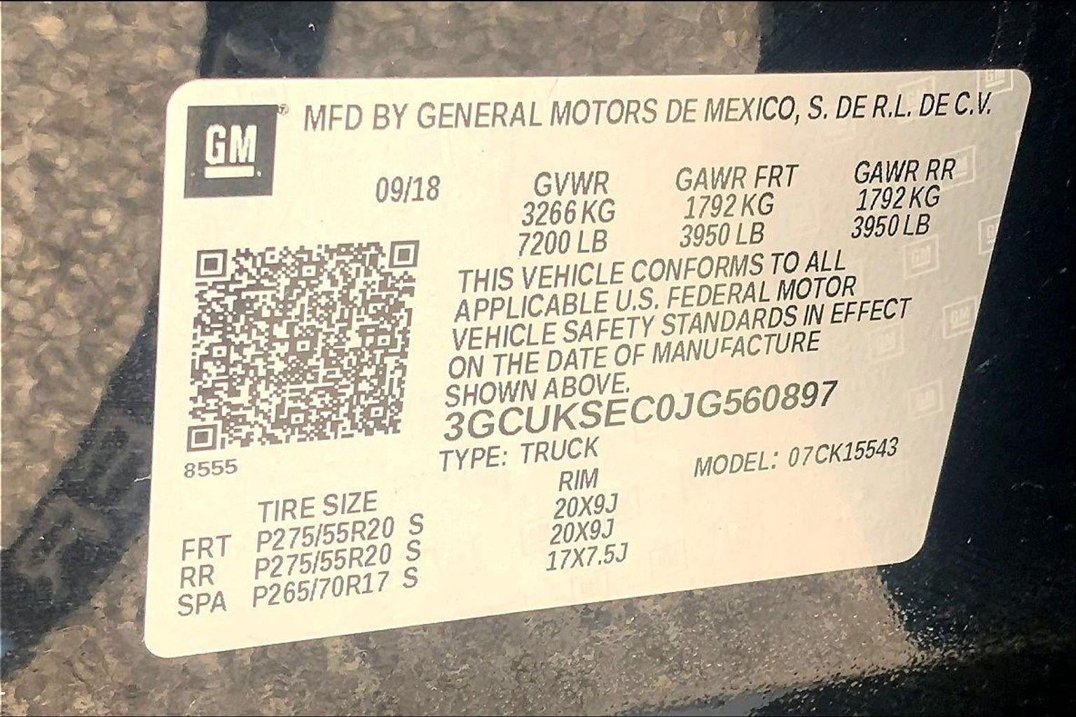 2018 Chevrolet Silverado 1500 LTZ