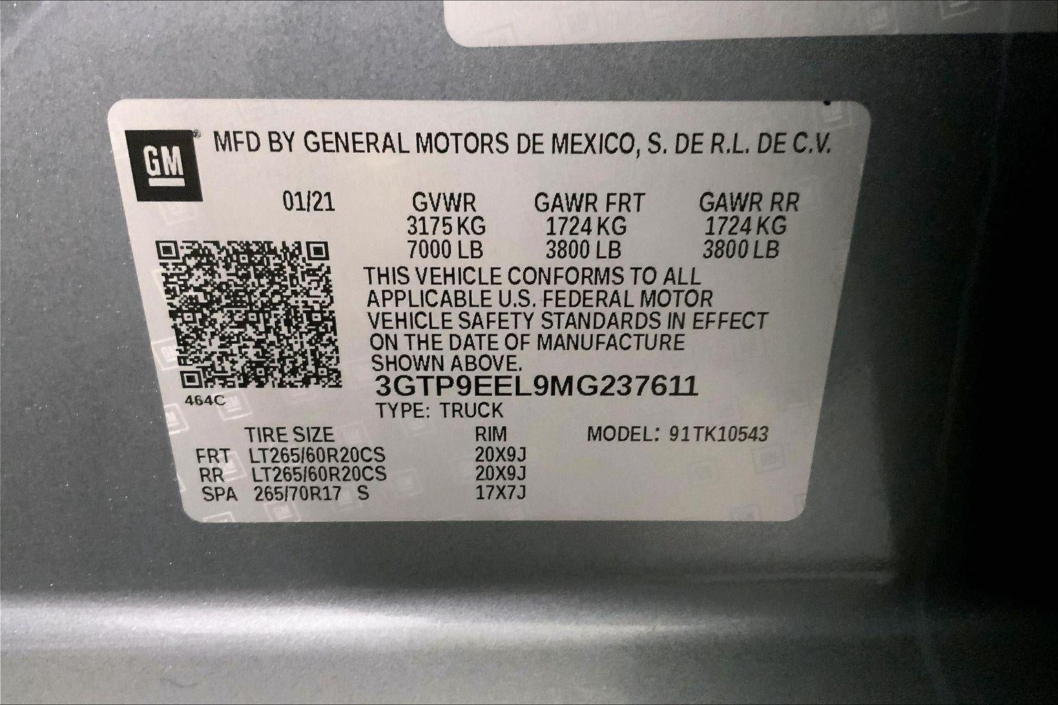 2021 GMC Sierra 1500 AT4