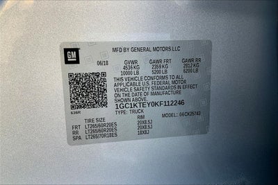 2019 Chevrolet Silverado 2500 HD LTZ