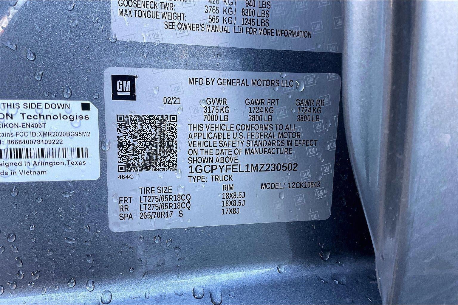 2021 Chevrolet Silverado 1500 LT Trail Boss