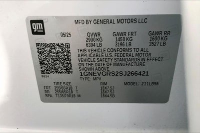 2025 Chevrolet Traverse LT