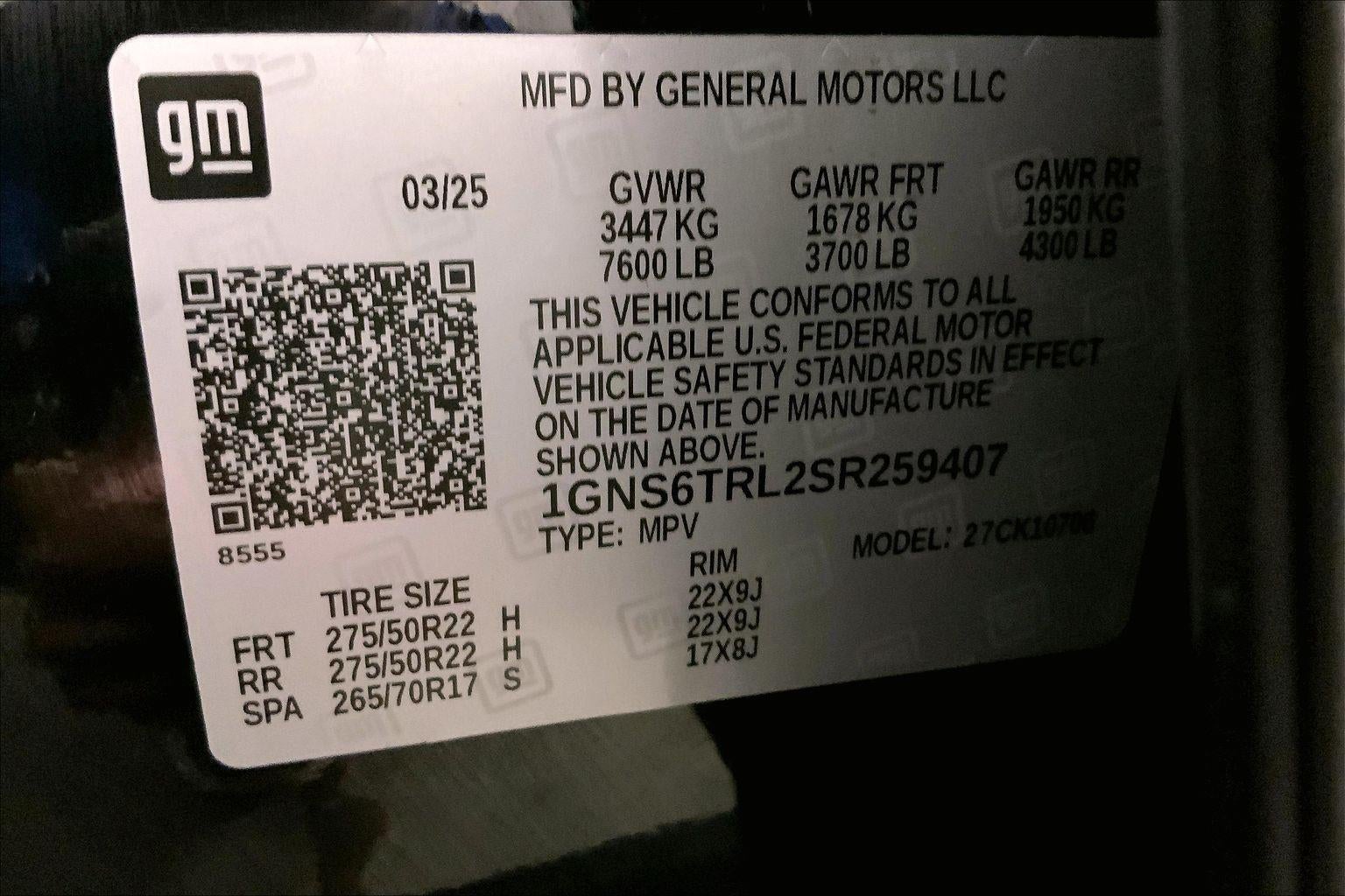 2025 Chevrolet Tahoe High Country