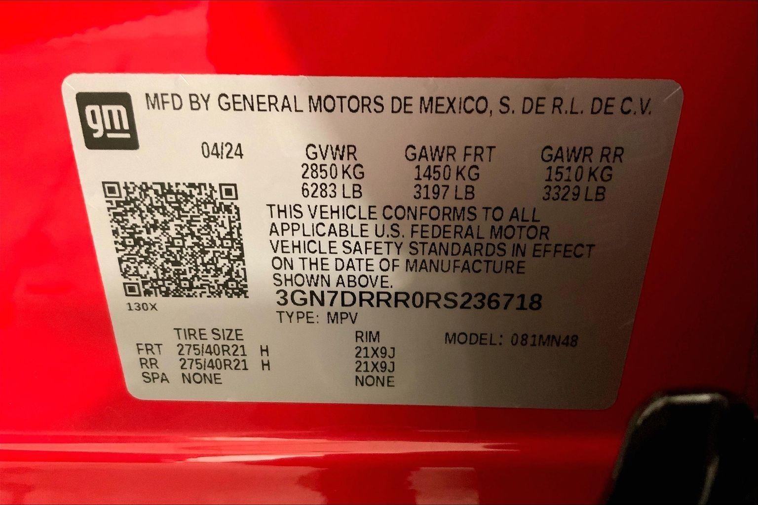 2024 Chevrolet Equinox EV 3RS