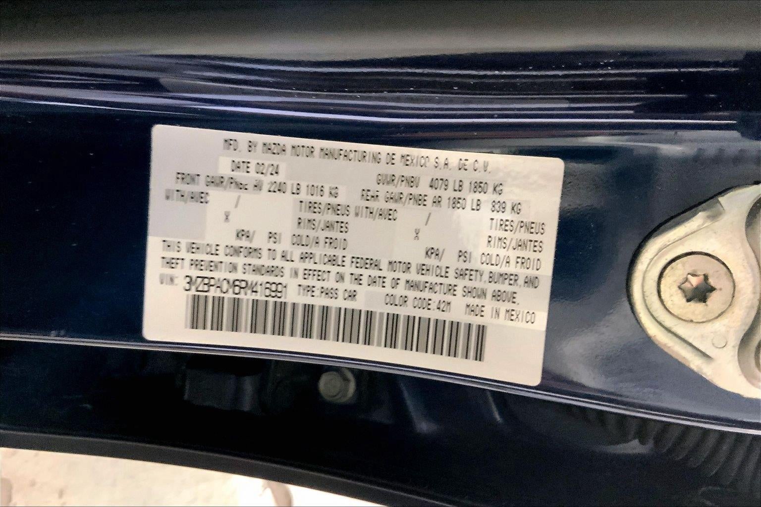 2024 Mazda Mazda3 Sedan 2.5 S Preferred
