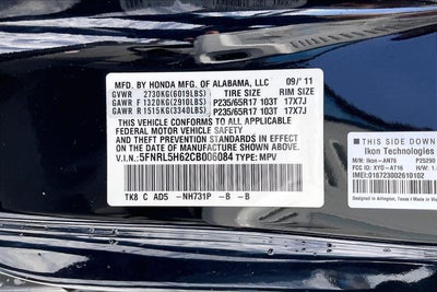 2012 Honda Odyssey EX-L