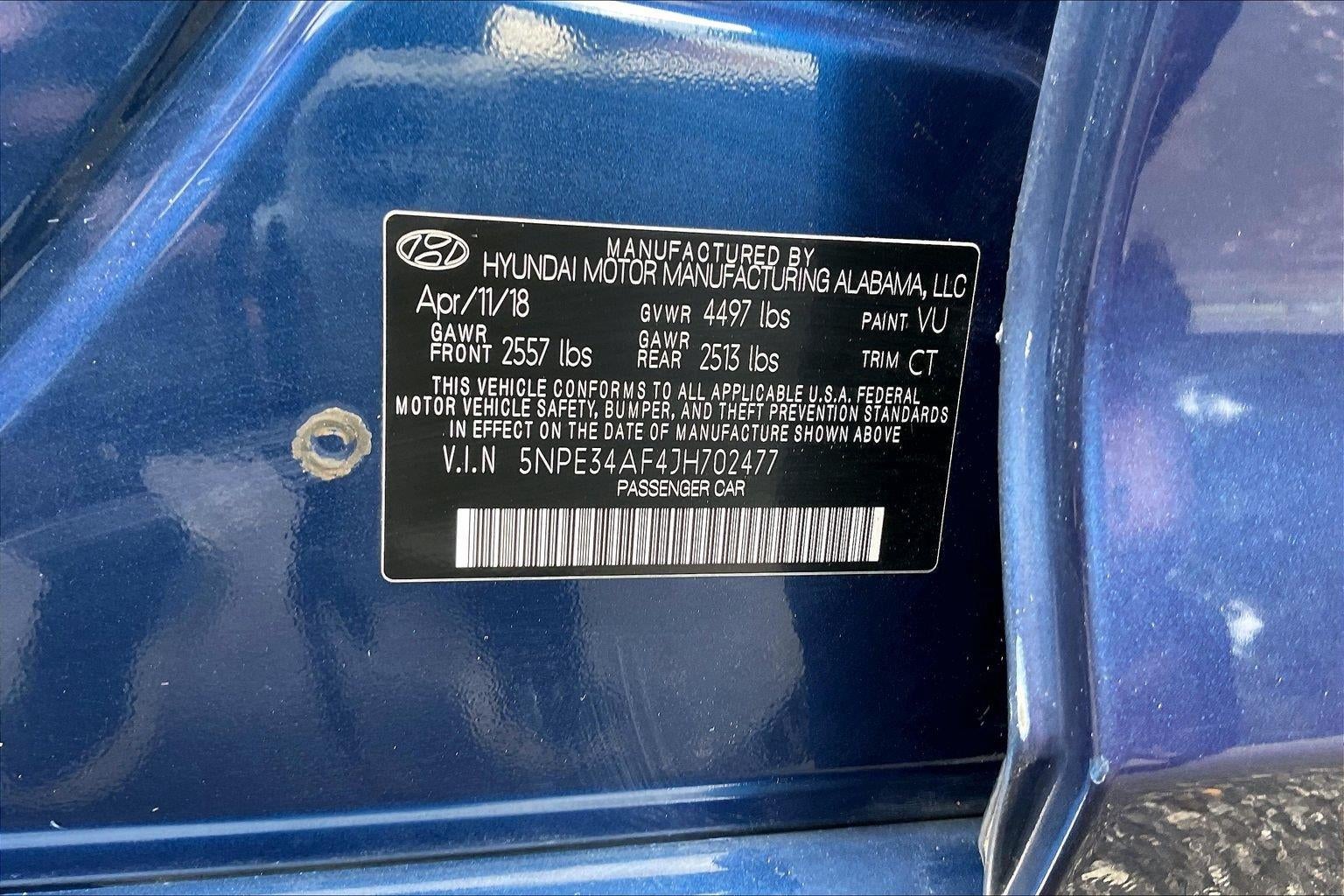 2018 Hyundai Sonata Sport+