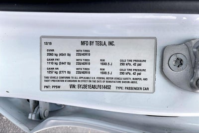 2020 Tesla Model 3 Standard Range Plus