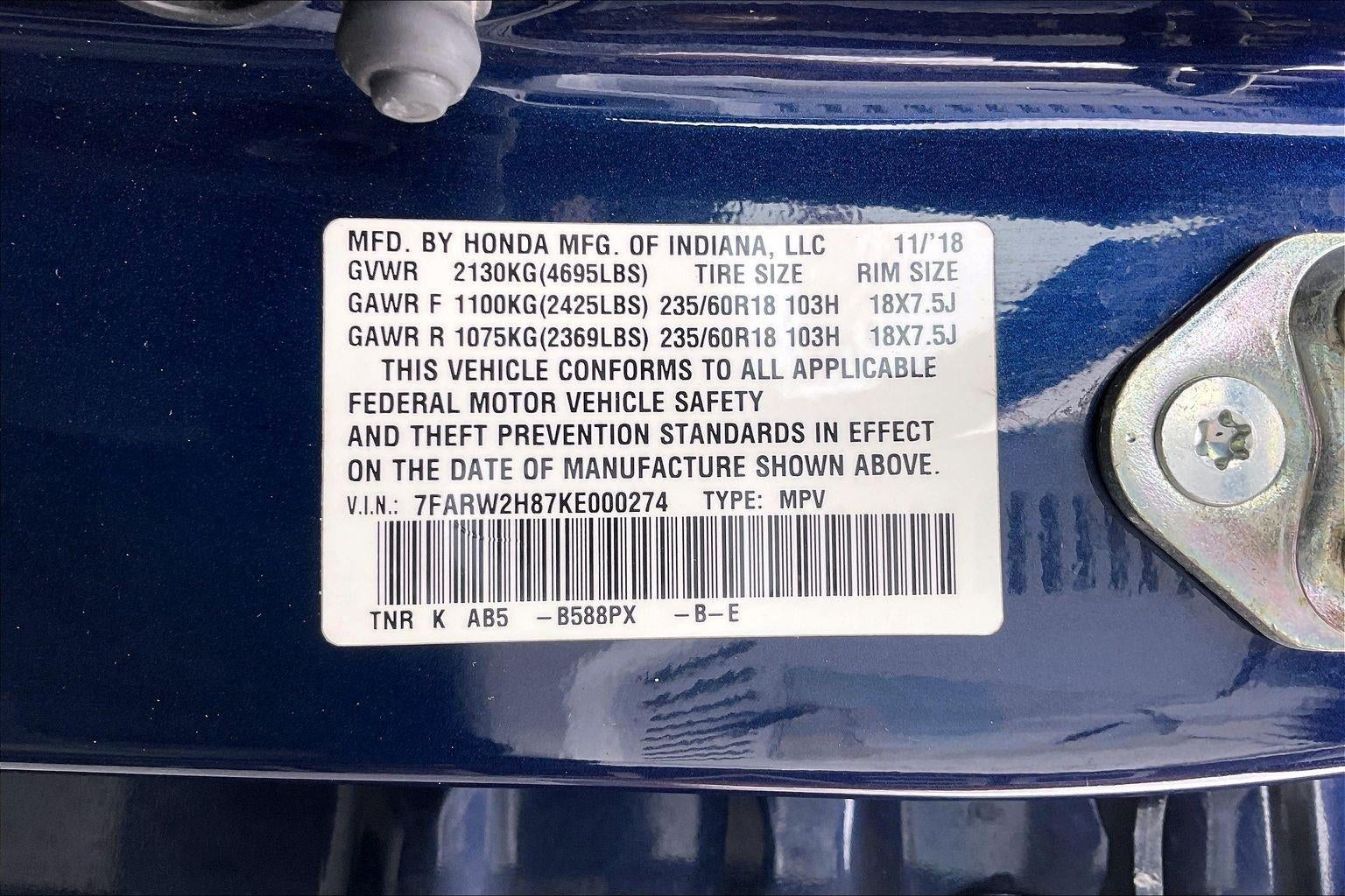 2019 Honda CR-V EX-L