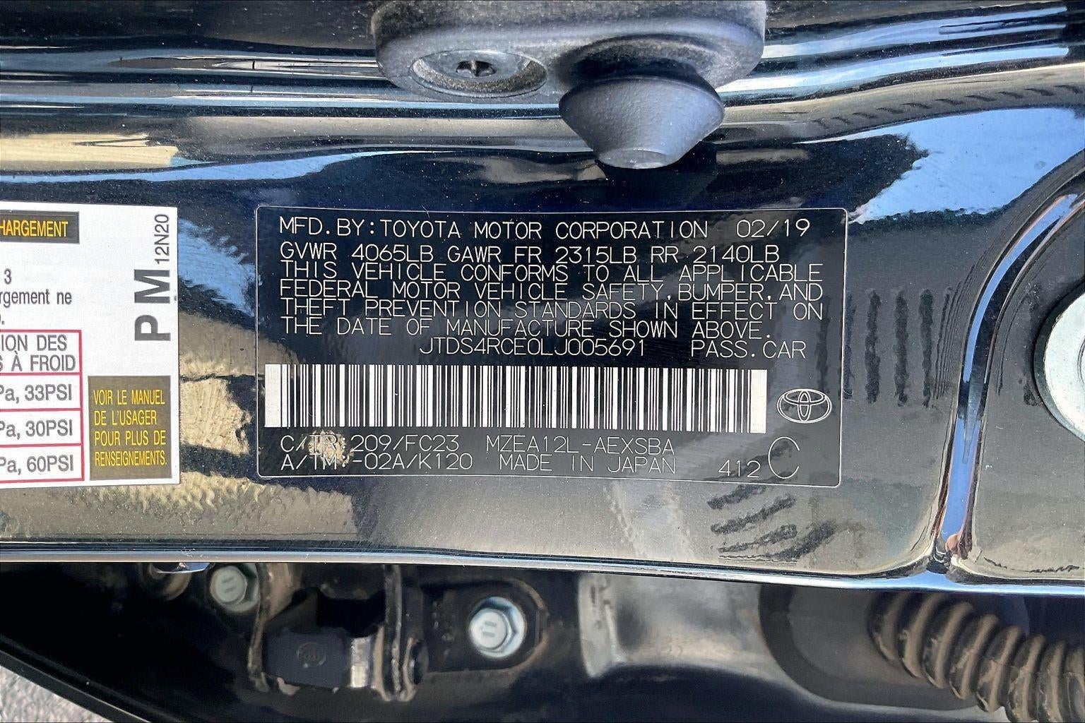 2020 Toyota Corolla SE