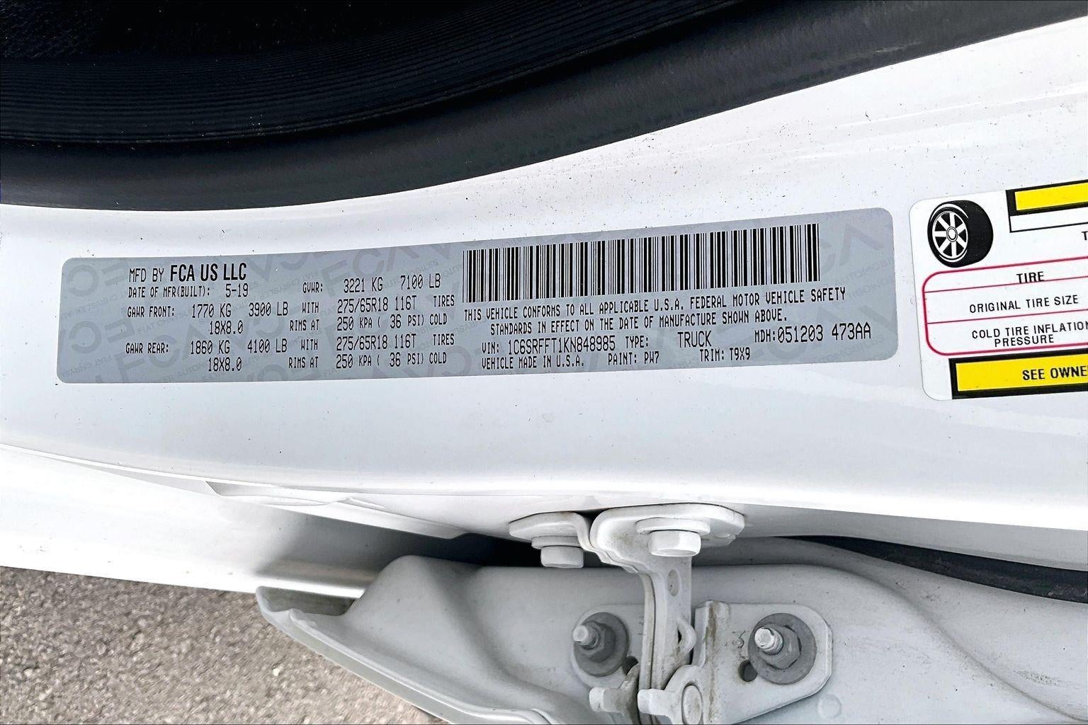 2019 RAM 1500 Big Horn/Lone Star