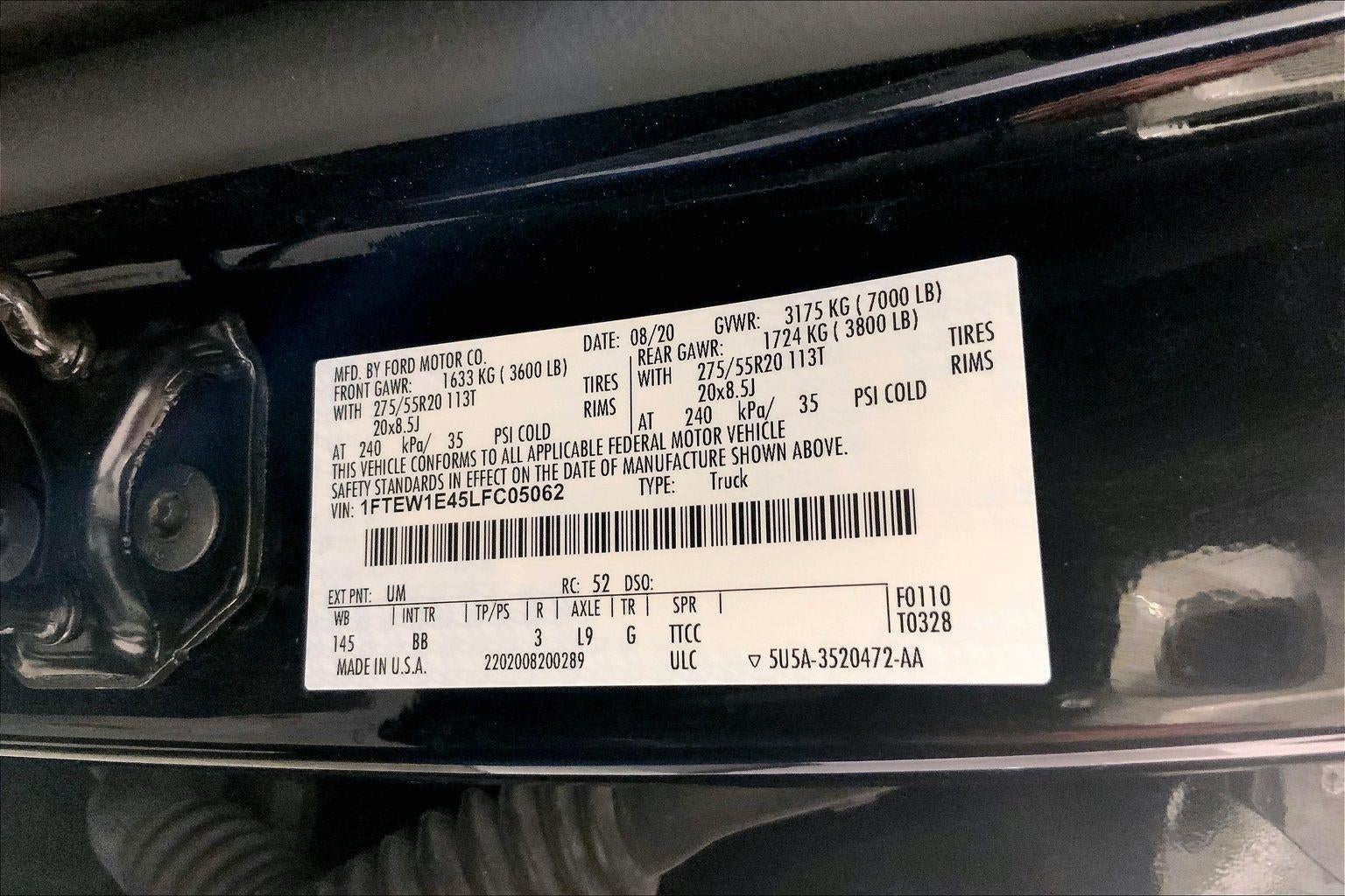 2020 Ford F-150 XL
