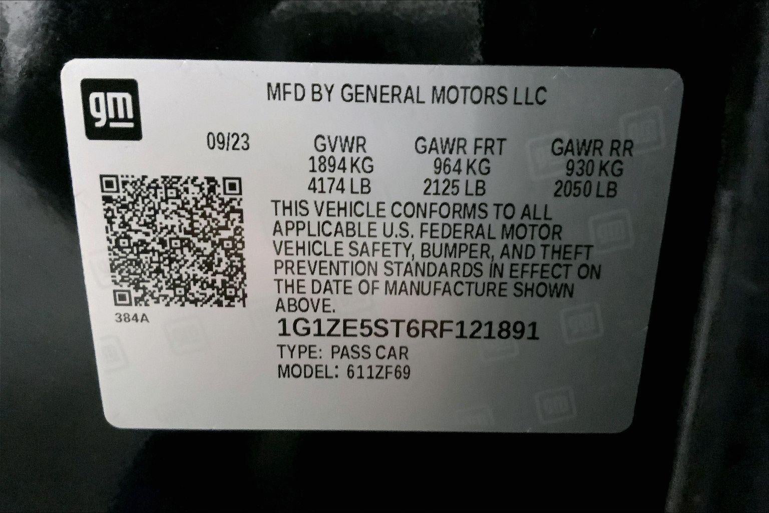 2024 Chevrolet Malibu 2LT