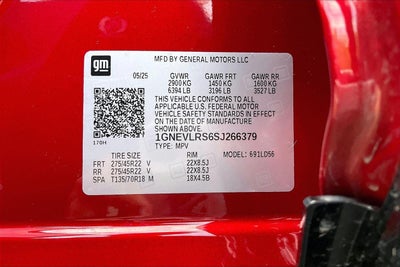 2025 Chevrolet Traverse RS