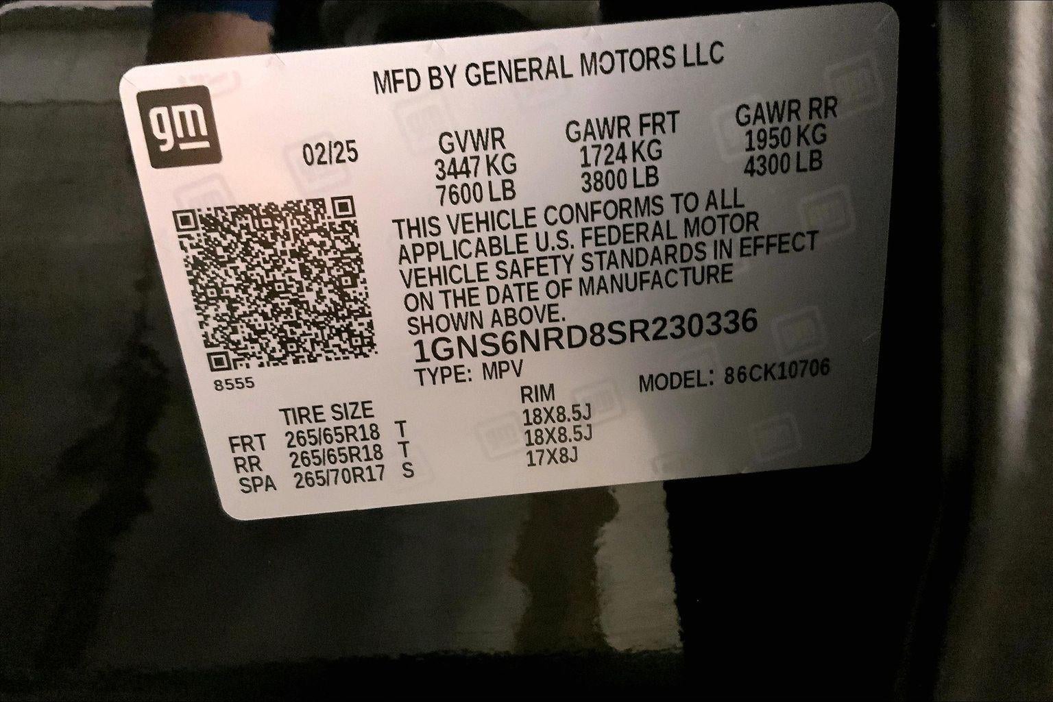 2025 Chevrolet Tahoe LT