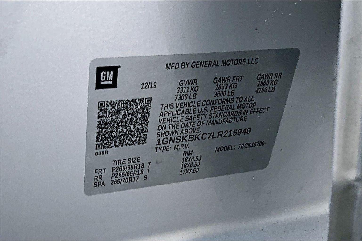 2020 Chevrolet Tahoe LT