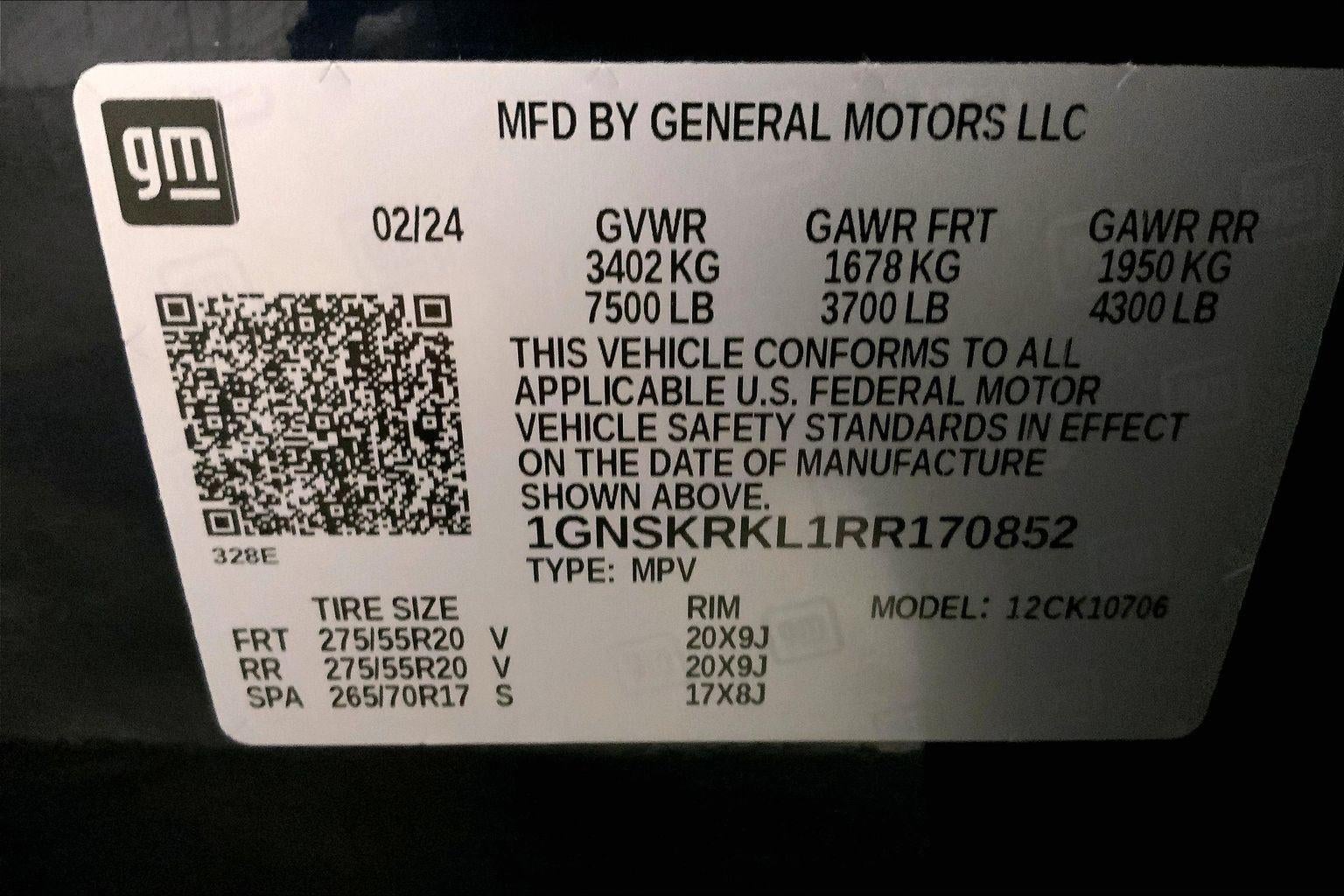 2024 Chevrolet Tahoe RST