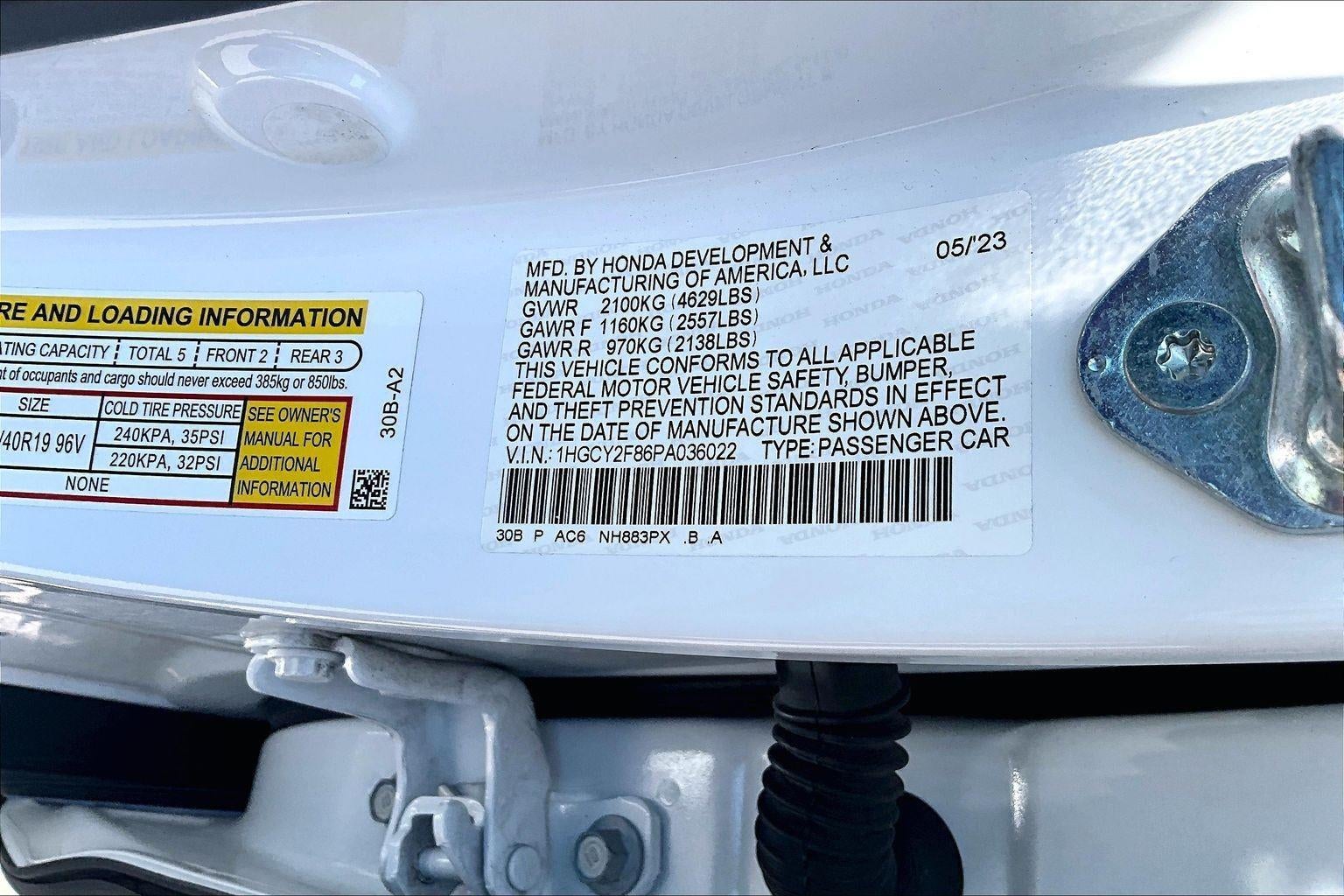 2023 Honda Accord Hybrid Touring