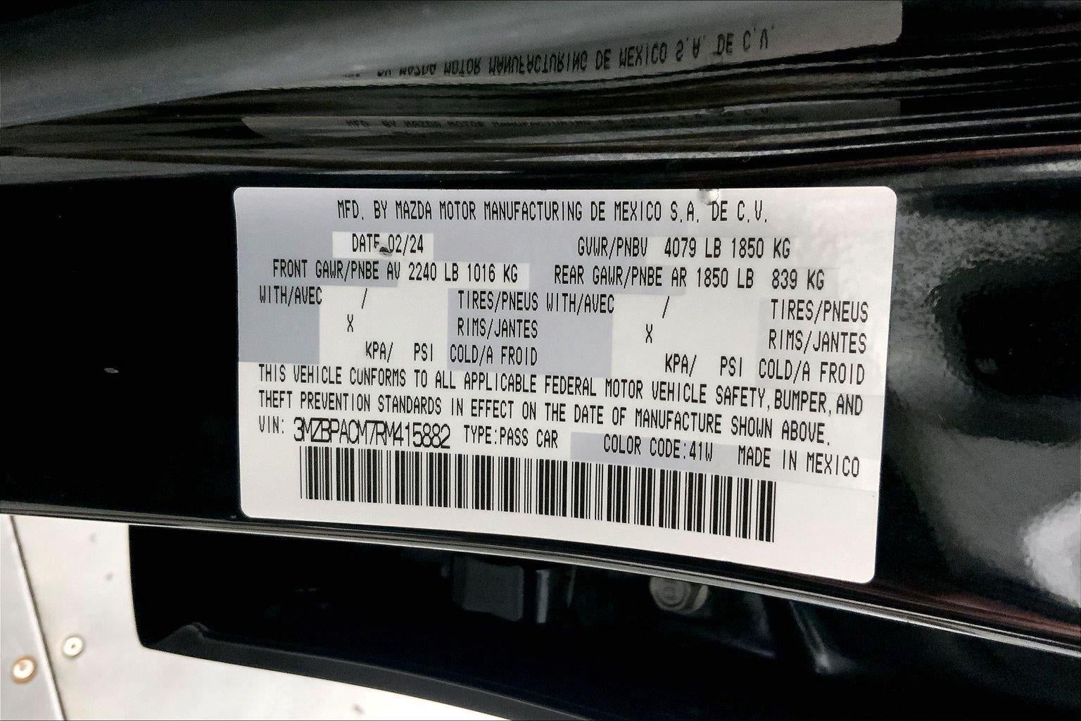 2024 Mazda Mazda3 Sedan 2.5 S Preferred