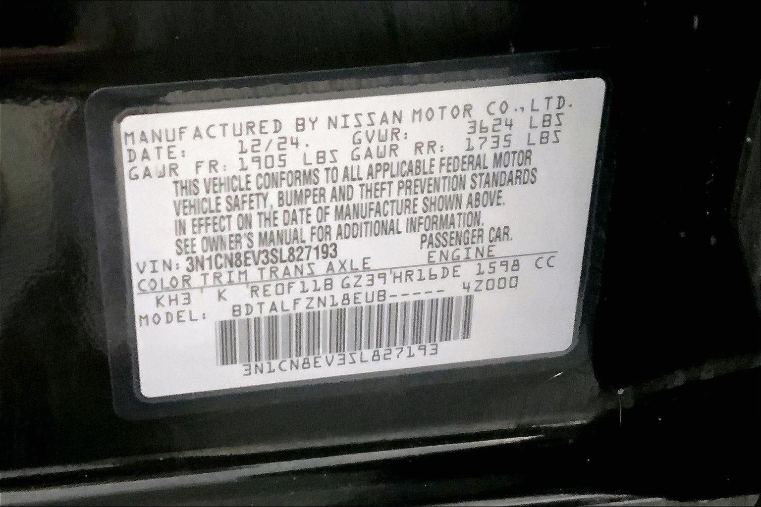 2025 Nissan Versa SV