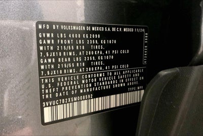 2025 Volkswagen Taos SE