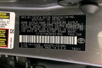 2024 Toyota Camry SE