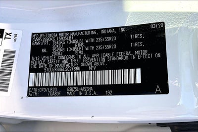 2020 Toyota Highlander Limited