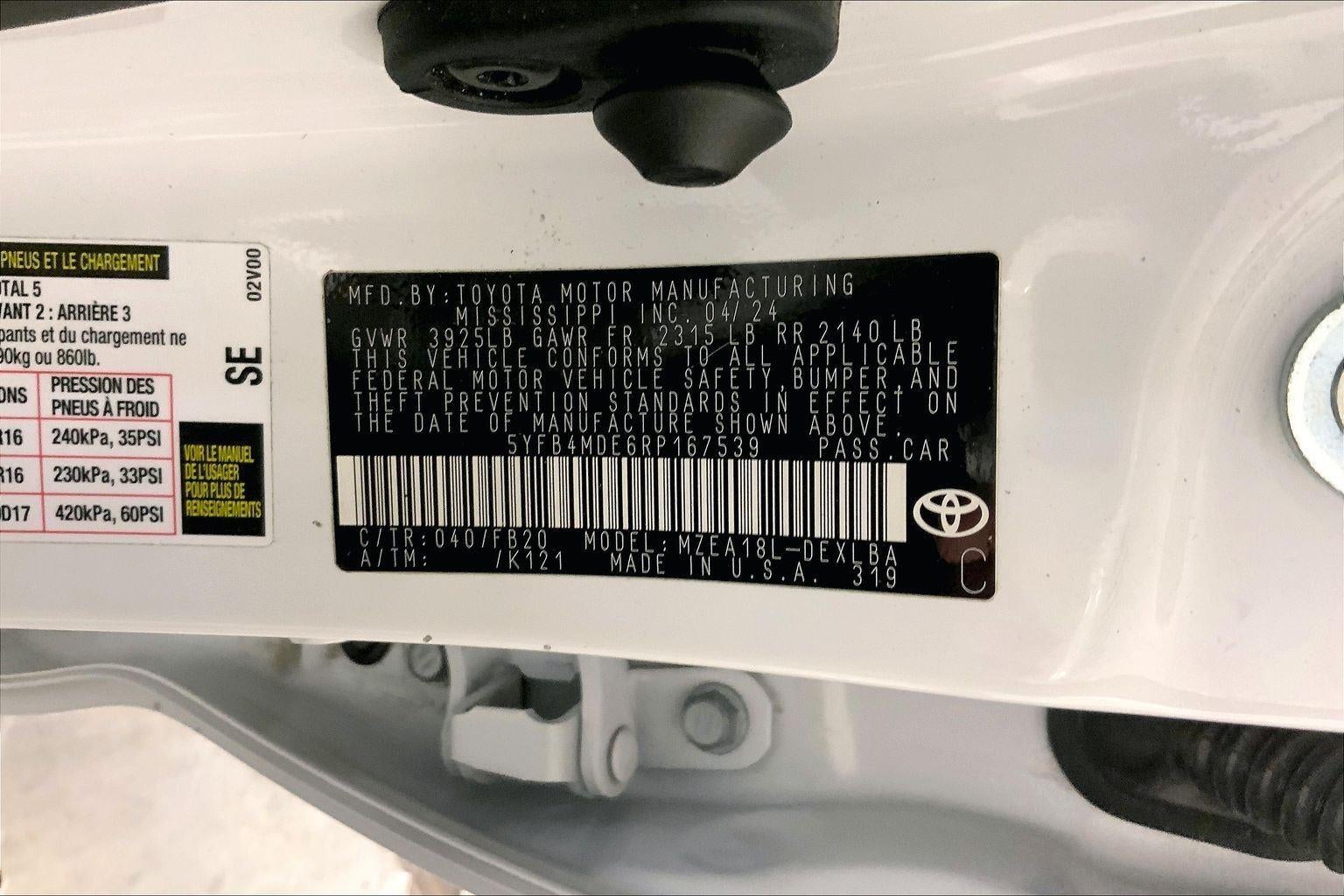 2024 Toyota Corolla LE