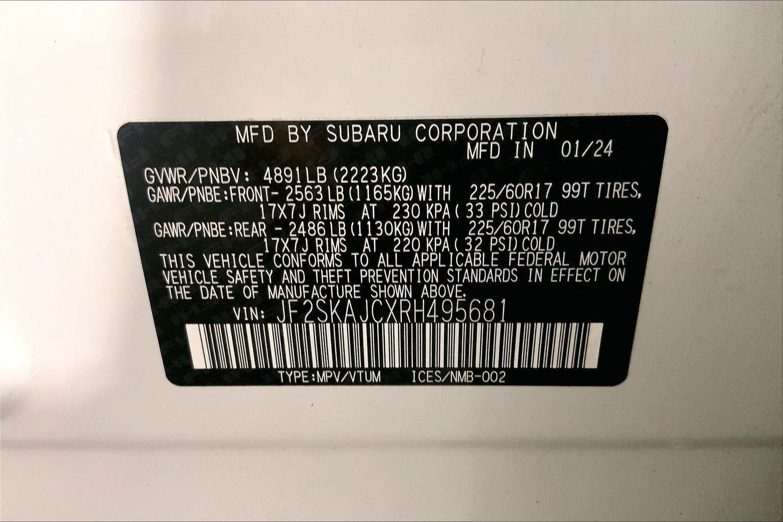 2024 Subaru Forester Wilderness