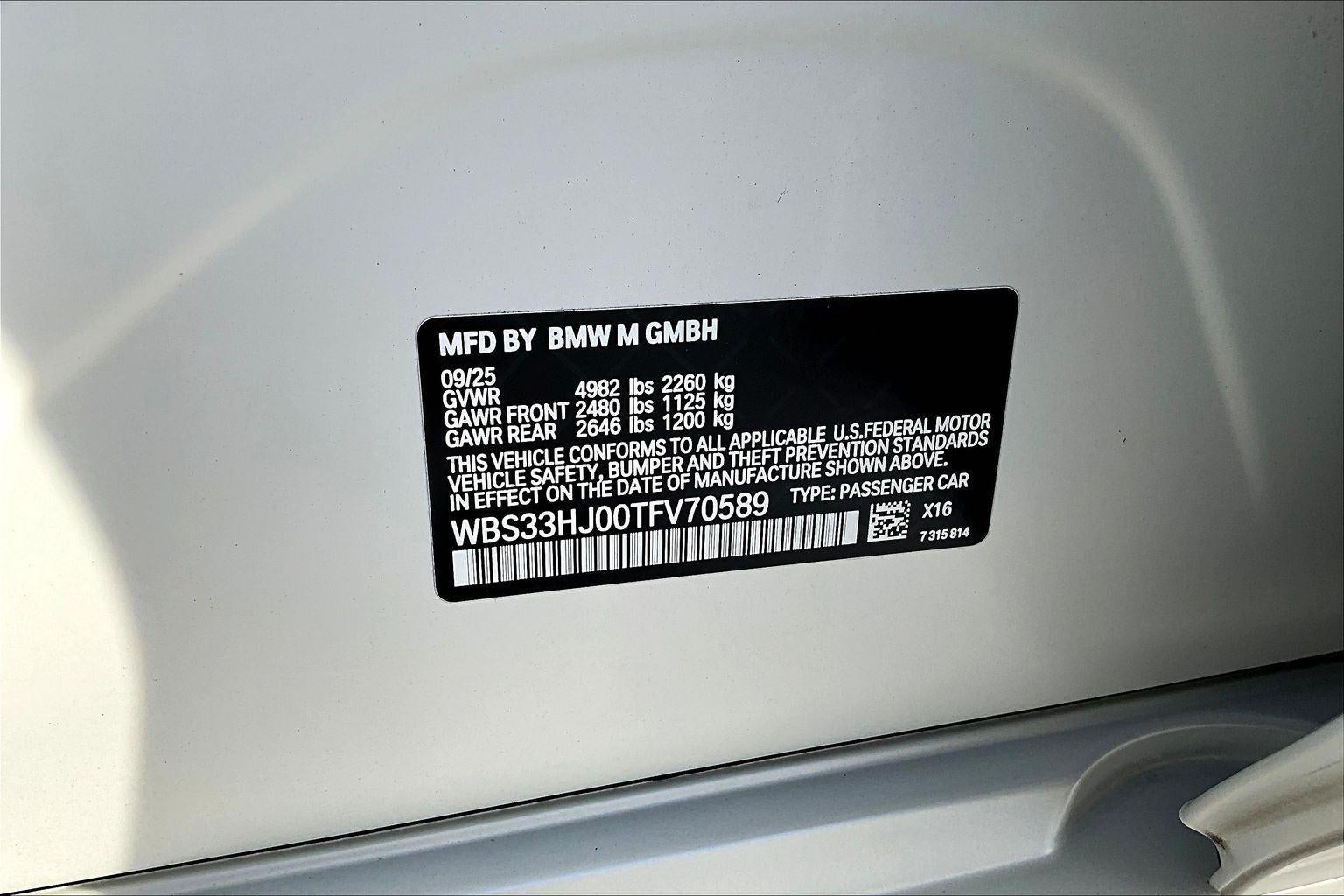 2026 BMW M3 Competition xDrive