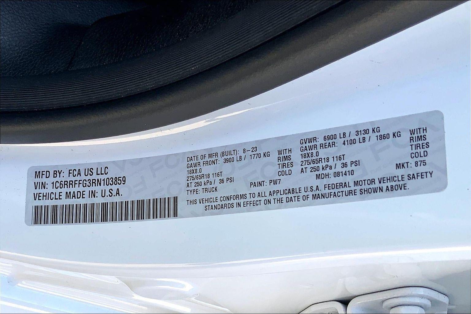 2024 RAM 1500 Big Horn Crew Cab 4x4 5'7' Box