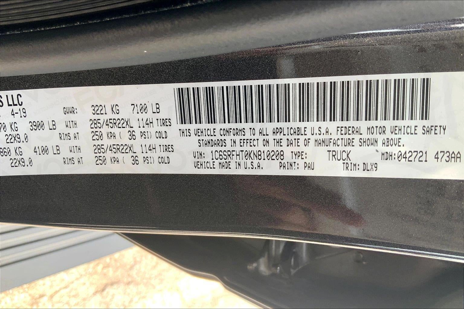 2019 RAM 1500 Limited Crew Cab 4x4 5'7' Box