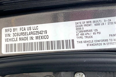 2024 RAM 2500 Power Wagon Rebel Crew Cab 4x4 6'4' Box