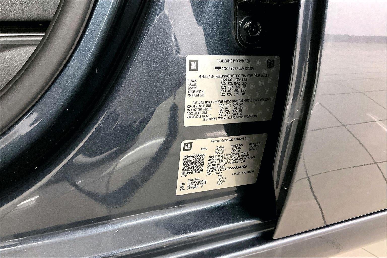 2021 Chevrolet Silverado 1500 Custom Trail Boss