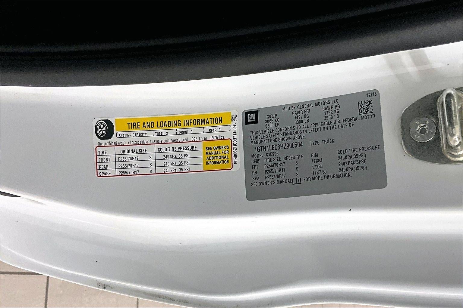 2017 GMC Sierra 1500 REG CAB 2WD 133.0