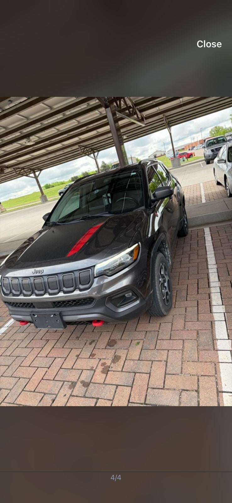 Used 2022 Jeep Compass Trailhawk with VIN 3C4NJDDB1NT158914 for sale in Kansas City
